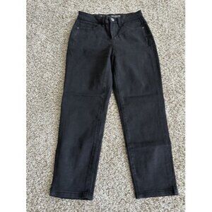 r jeans the high rise la taille haute Petite Size 25 Black womens